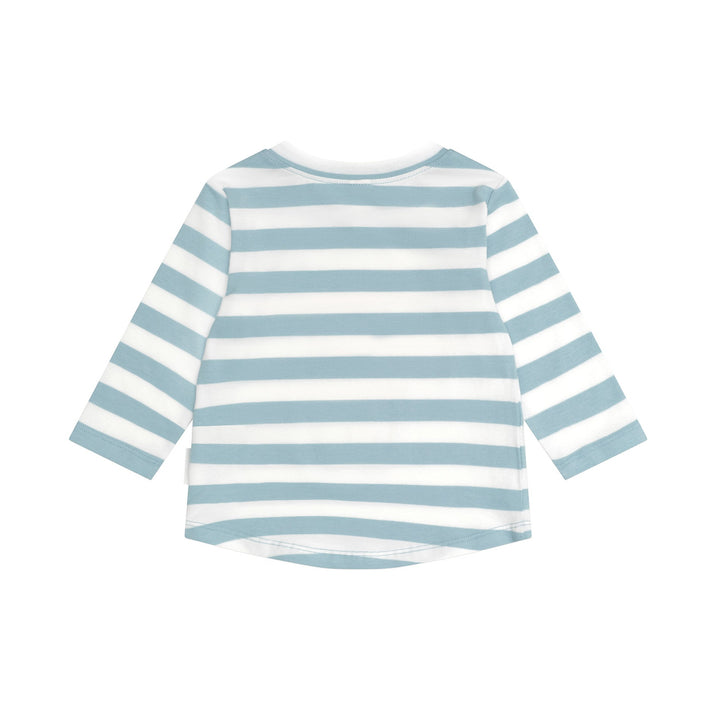 Huxbaby Roadworks Hux Stripe Top - Marine Blue/Almond Milk
