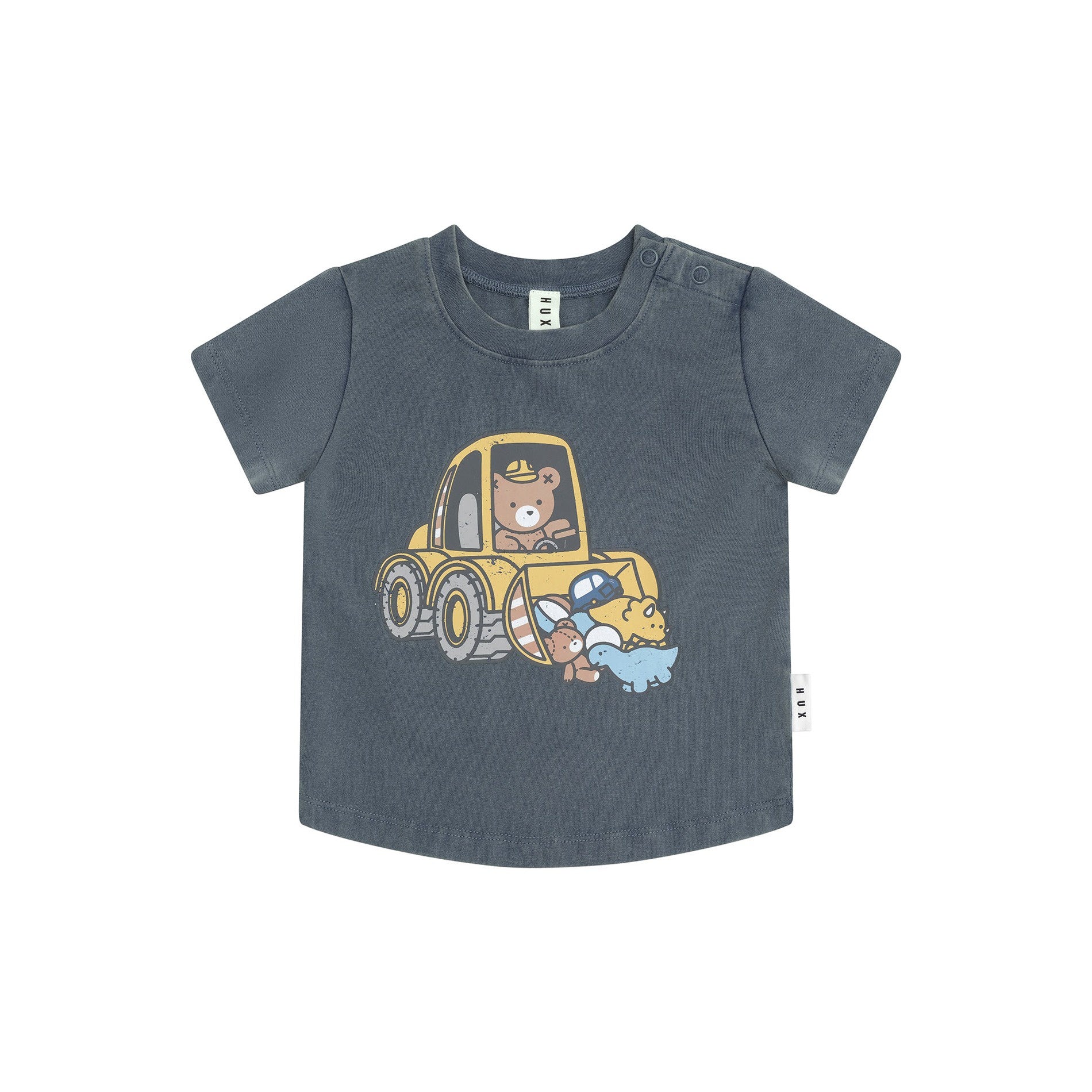 Huxbaby Digger Hux T-Shirt - Washed Navy