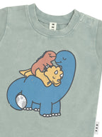 Cuddlesaurus T-Shirt - Washed Jalapeno