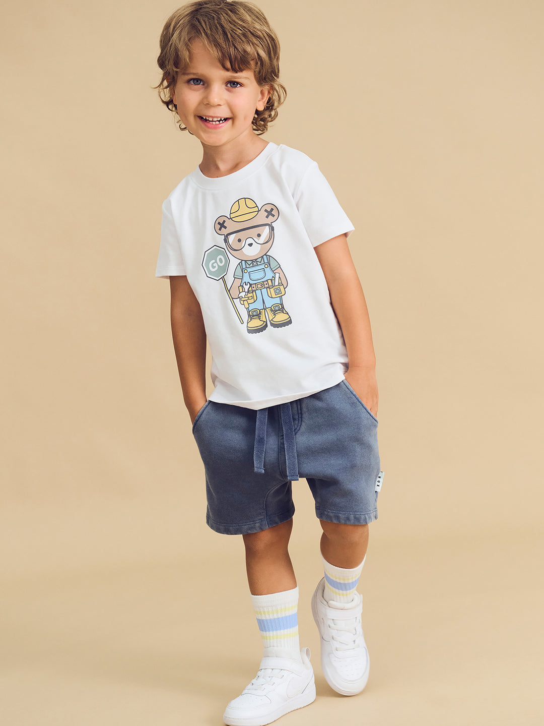 Huxbaby Roadworks Hux T-Shirt - White