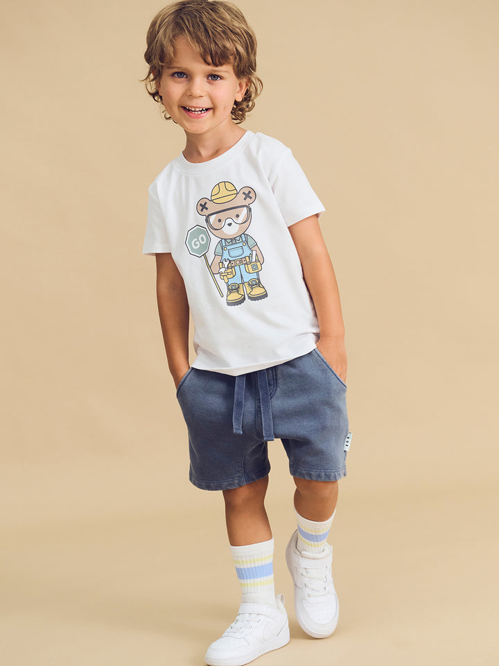 Huxbaby Roadworks Hux T-Shirt - White
