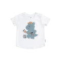 Tradie Furry Dino T-Shirt - White
