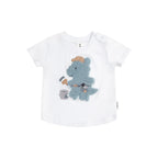 Tradie Furry Dino T-Shirt - White