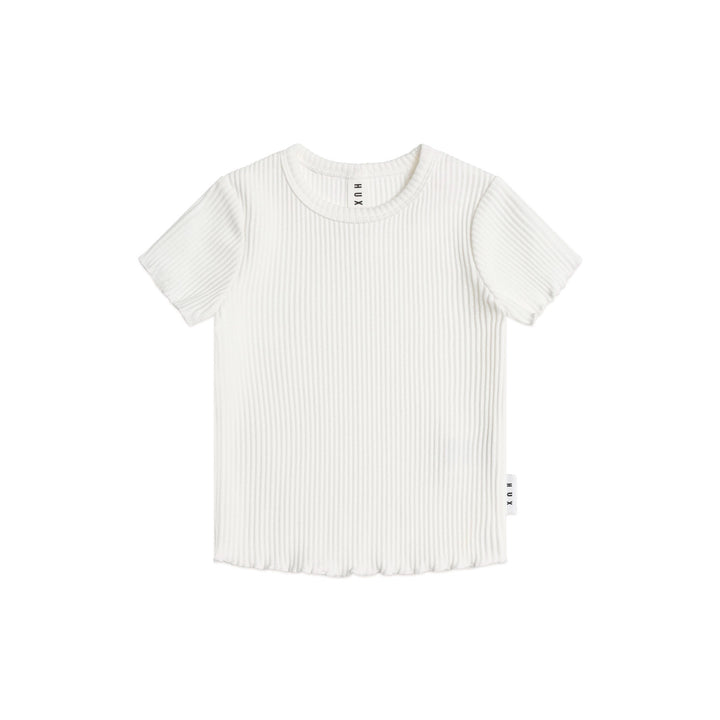 Huxbaby Rib Tee Almond Milk