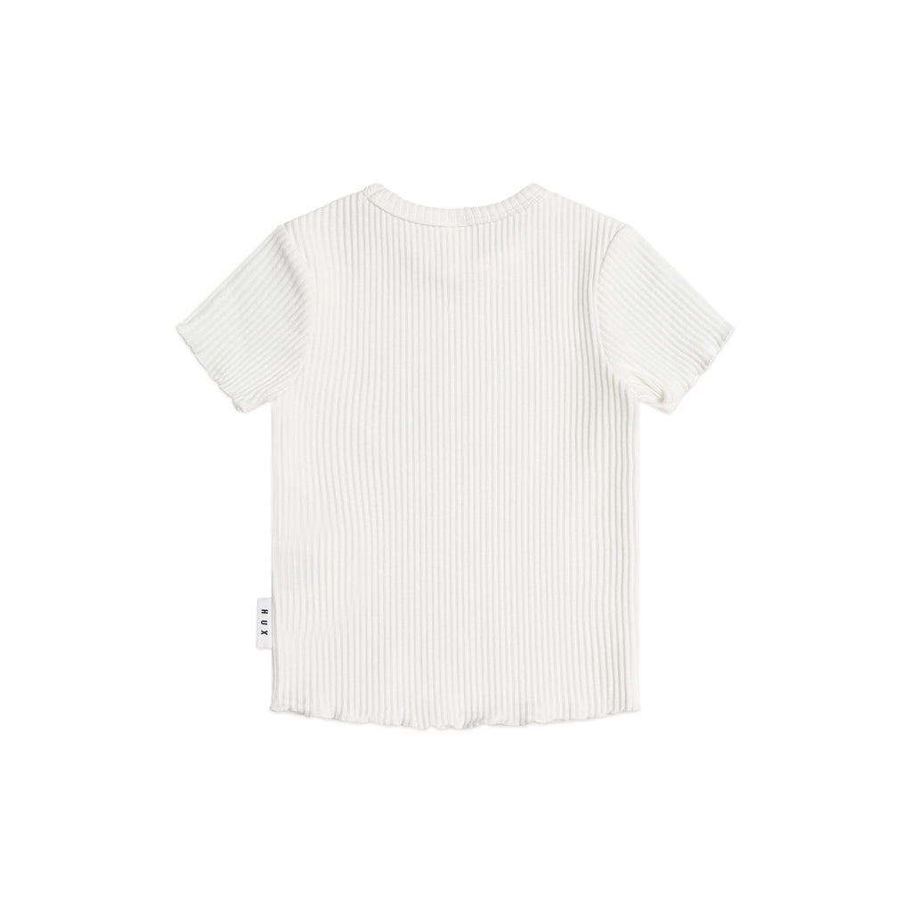 Huxbaby Rib Tee Almond Milk