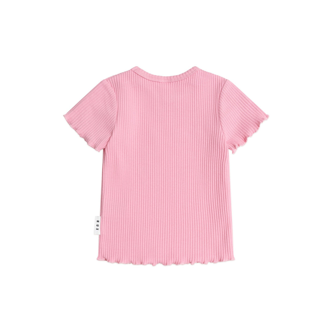 Huxbaby Pink Rib Tee