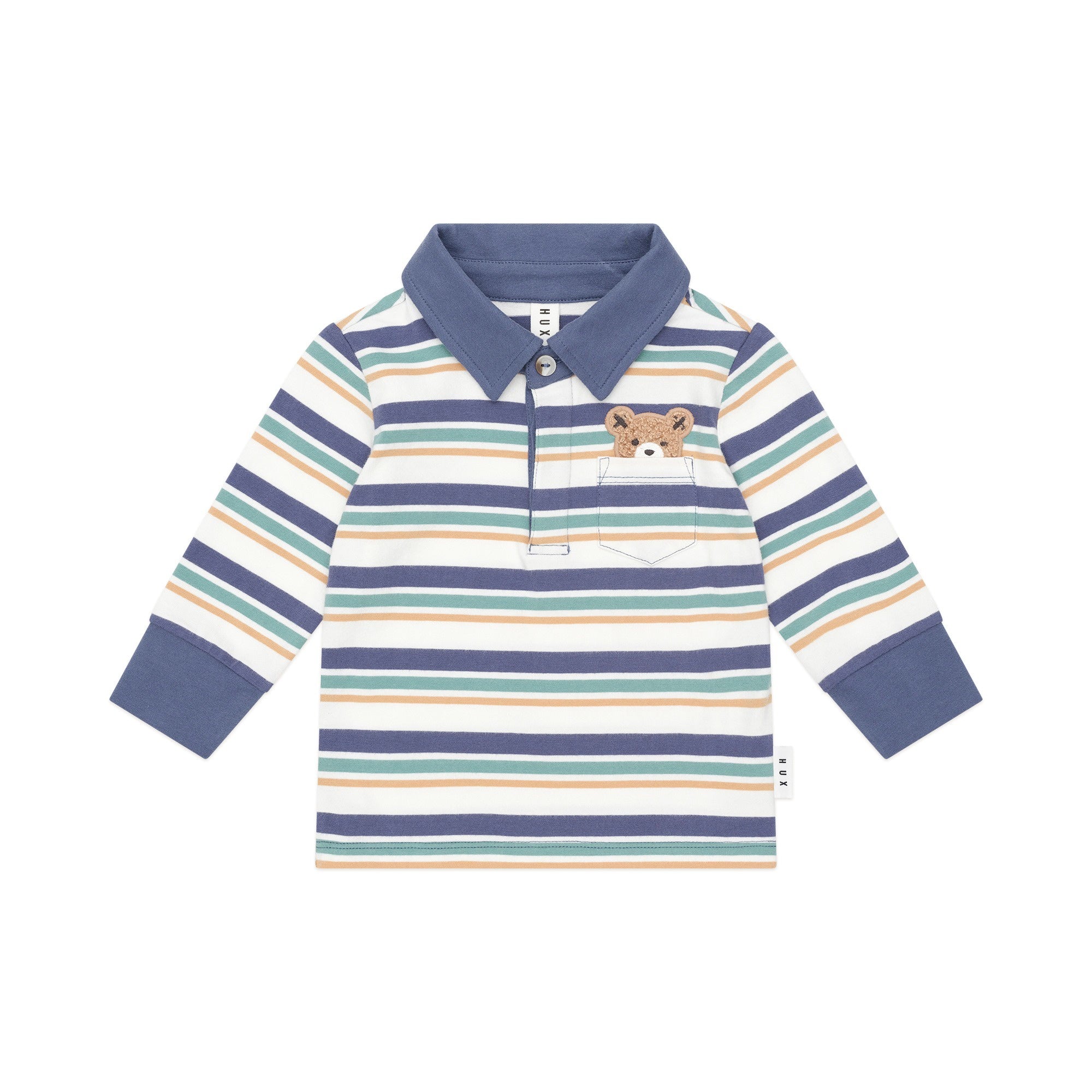 Huxbaby Multi Stripe Hiding Hux Polo