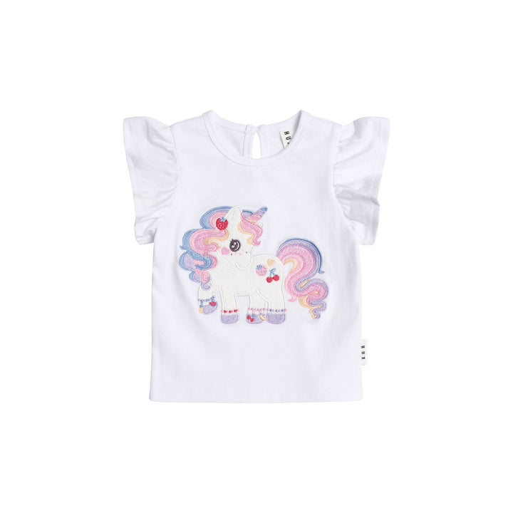 Huxbaby Tutti Frutti Unicorn Frill Tee
