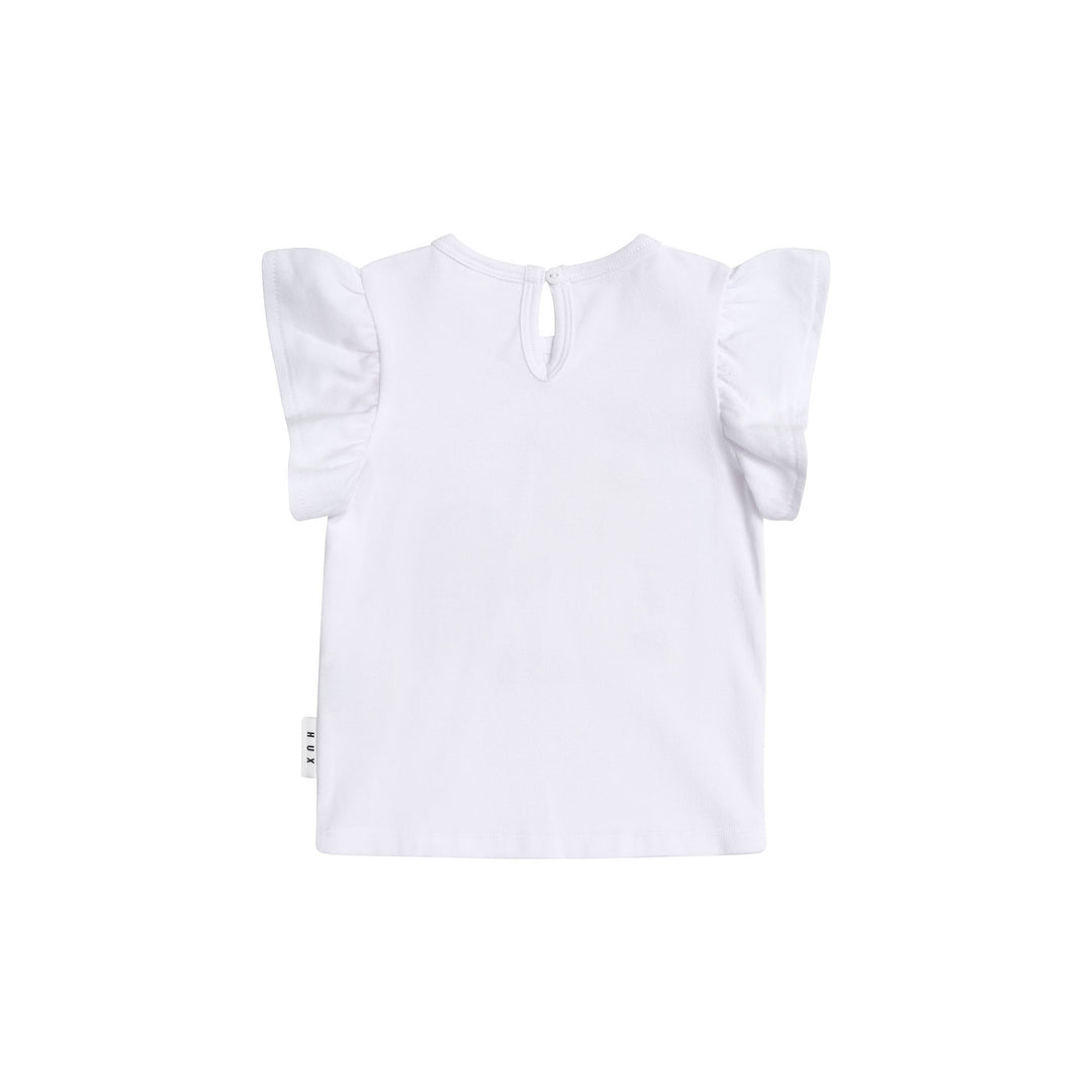 Huxbaby Tutti Frutti Unicorn Frill Tee