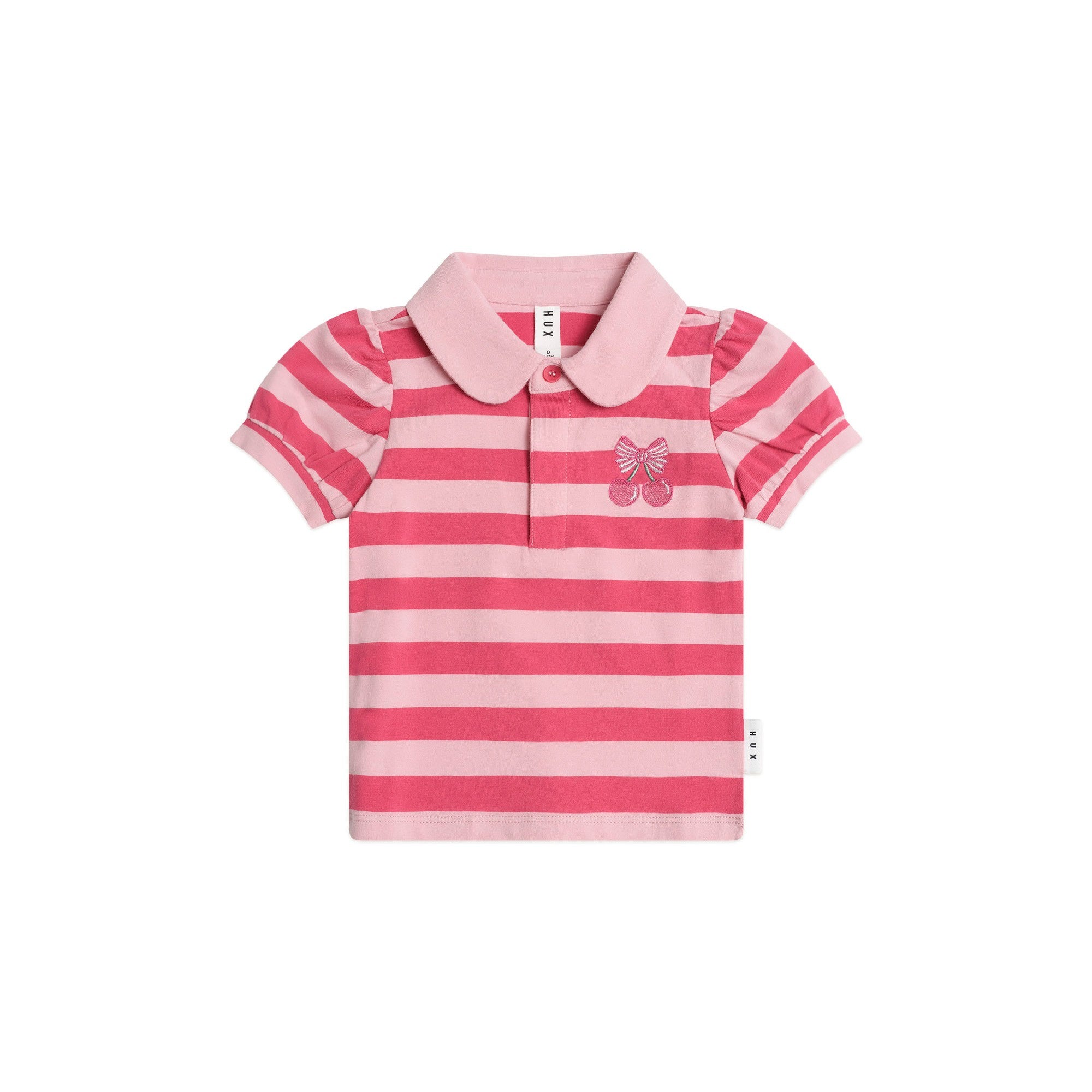 Huxbaby Cherry Pie Puff Sleeve Polo Tee