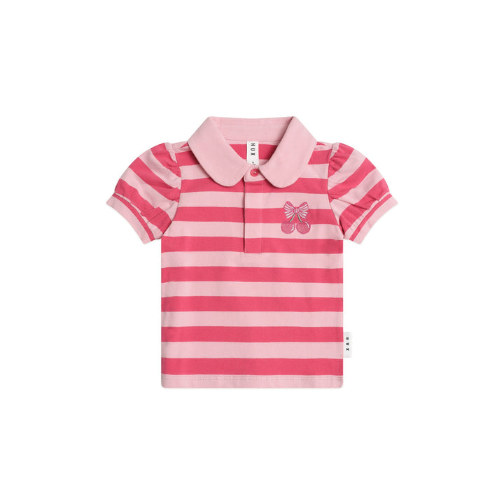 Huxbaby Cherry Pie Puff Sleeve Polo Tee