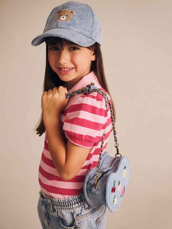 Huxbaby Cherry Pie Puff Sleeve Polo Tee