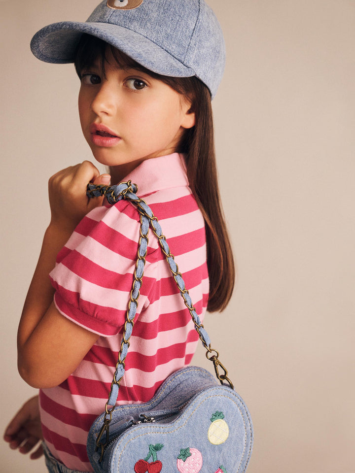 Huxbaby Cherry Pie Puff Sleeve Polo Tee