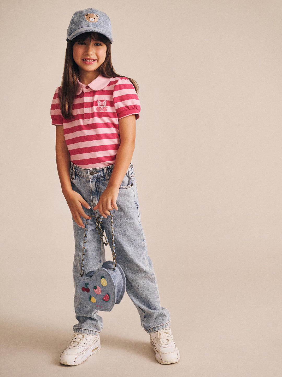 Huxbaby Cherry Pie Puff Sleeve Polo Tee