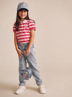 Huxbaby Cherry Pie Puff Sleeve Polo Tee