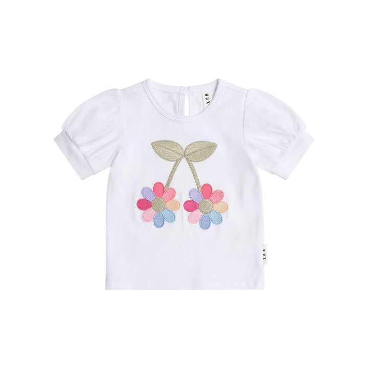 Huxbaby Flower Power Puff Sleeve Tee