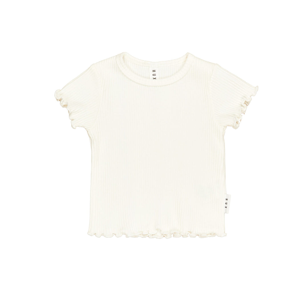 Huxbaby Rib Tee - Almond Milk