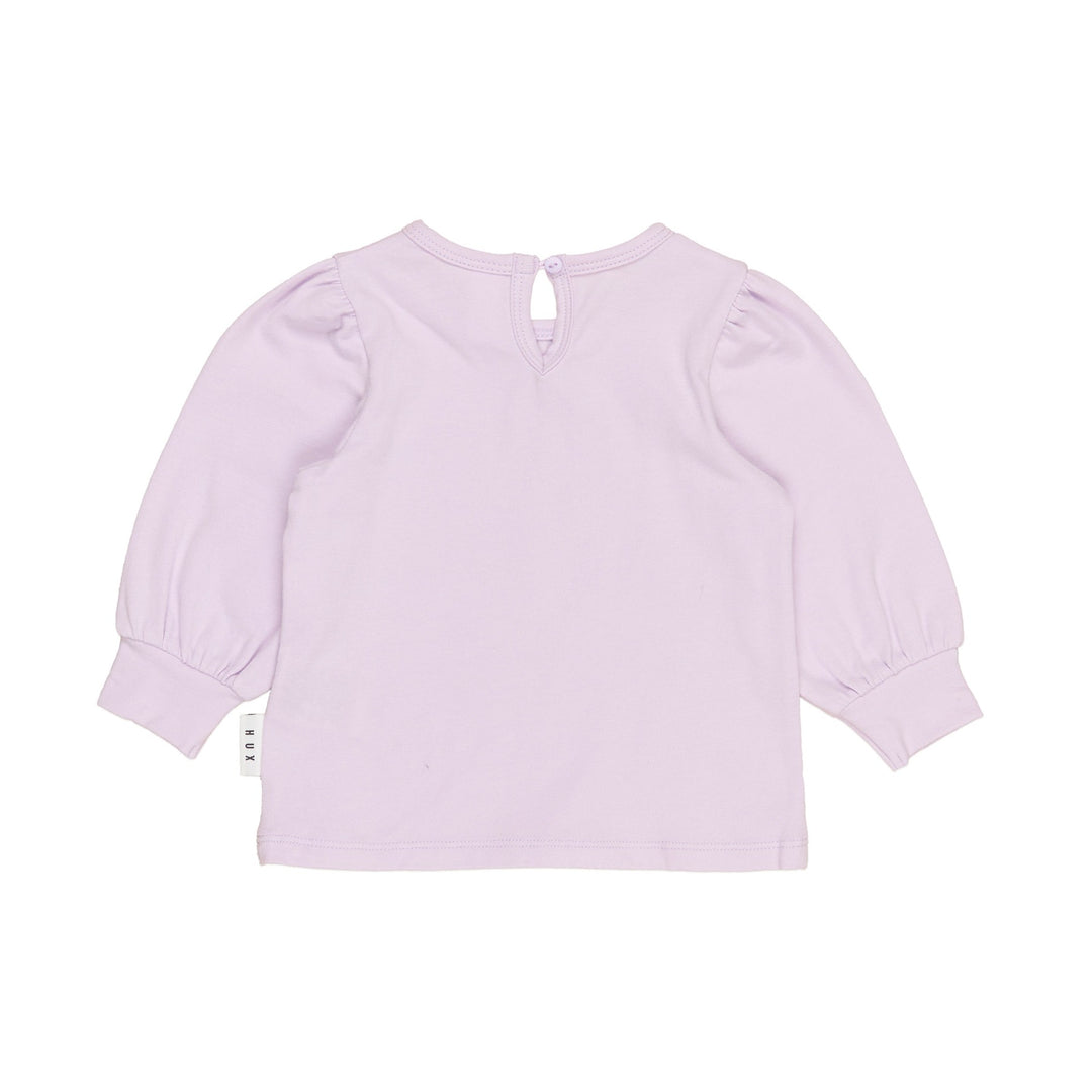 Huxbaby Magical Unicorn Puff Top - Bright Orchid