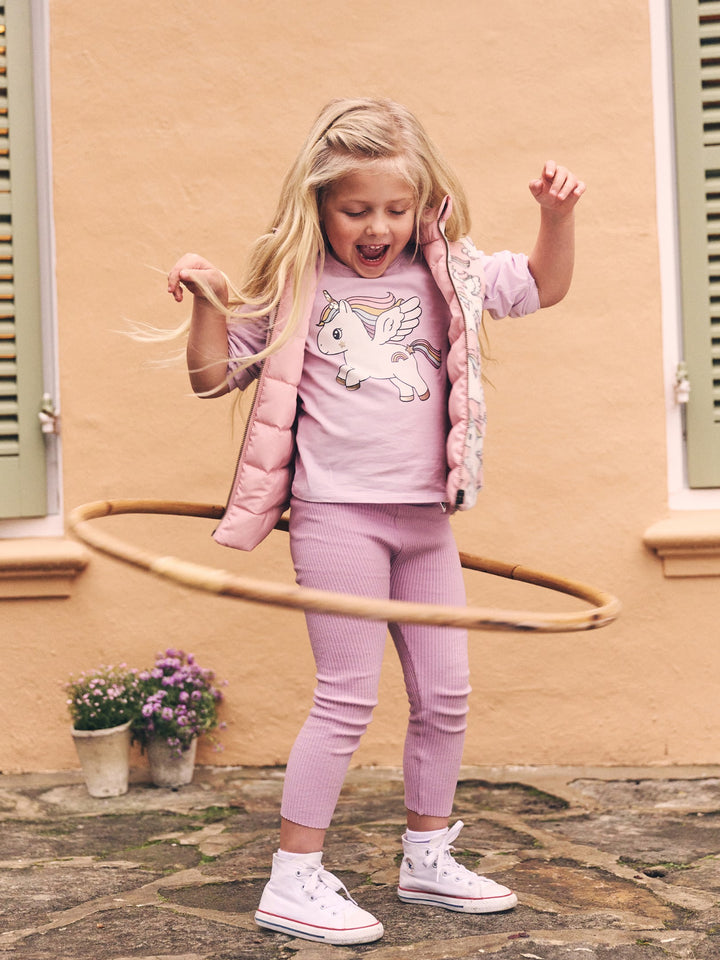Huxbaby Magical Unicorn Puff Top - Bright Orchid