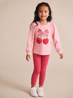 Cherry Pie Puff Sleeve Top
