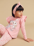 Fairy Friends Frill Top - Dusty Rose