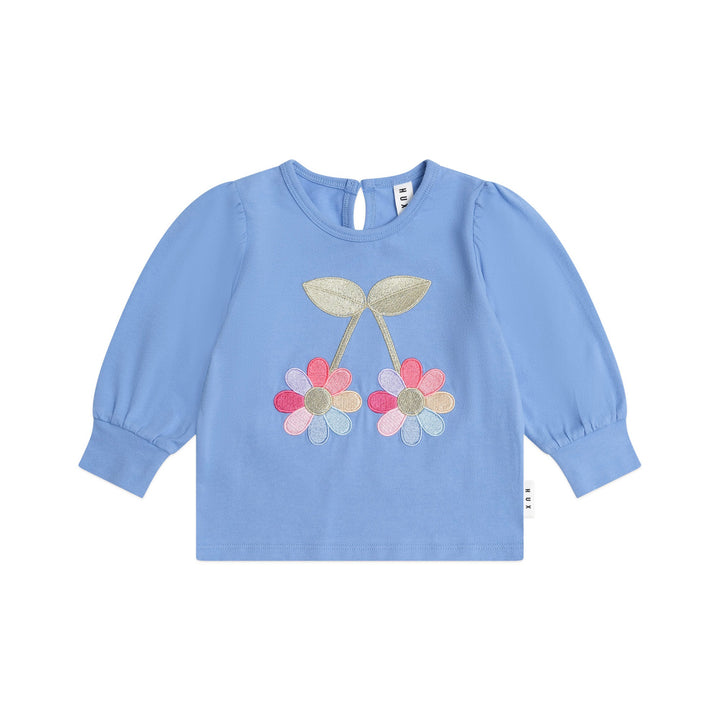 Huxbaby Flower Power Puff Sleeve Top