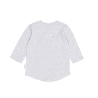 Furry Huxbear Top - Grey Marle