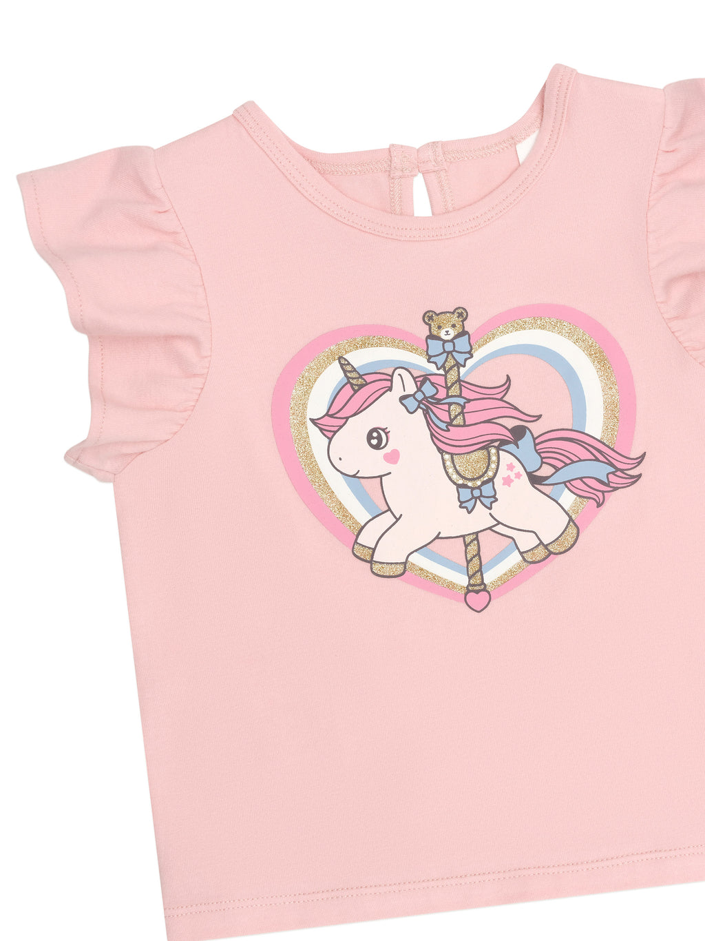 Huxbaby Carousel Frill T-Shirt - Candy