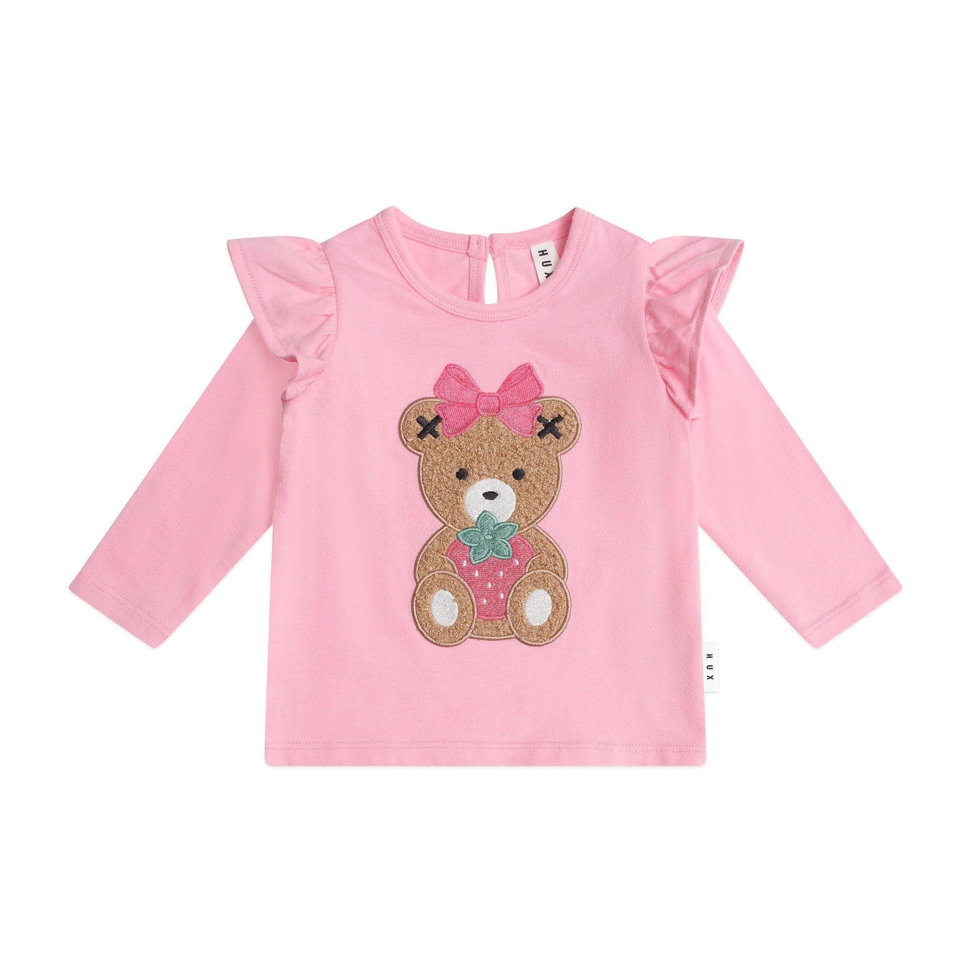 Strawberry Huxette Frill Top