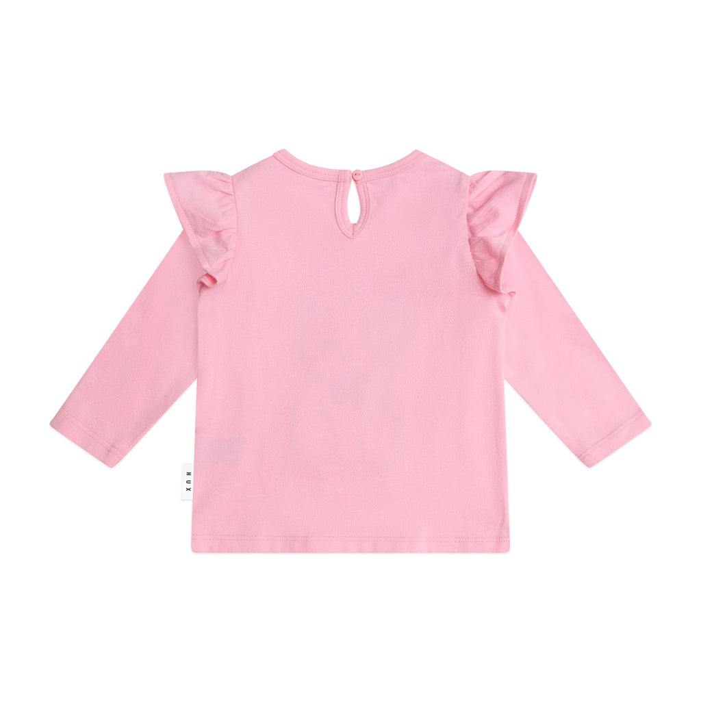 Strawberry Huxette Frill Top