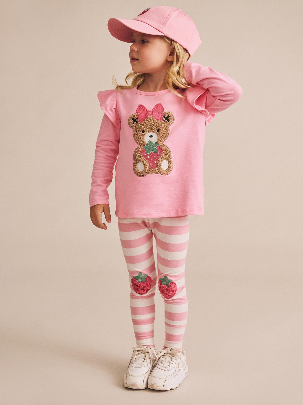 Strawberry Huxette Frill Top