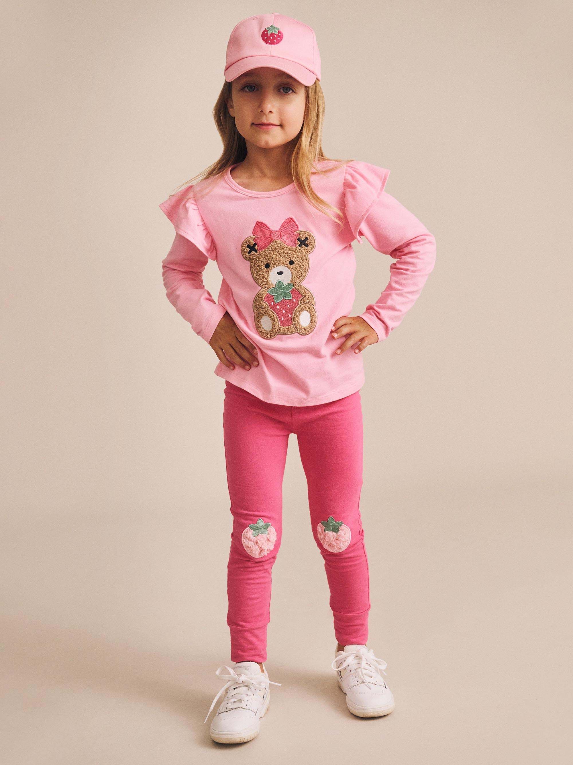 Strawberry Huxette Frill Top