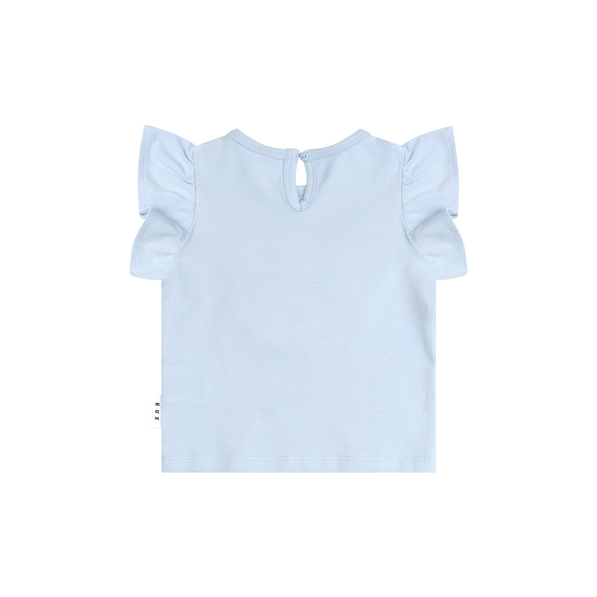 Heart Fur Bear Frill T-Shirt - Ice Water