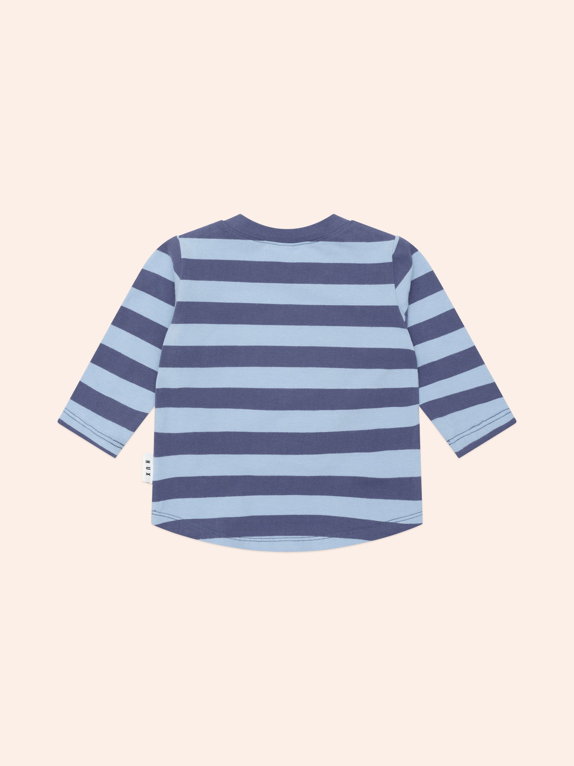 Huxbaby Furry Hux Blue Stripe Bear Top