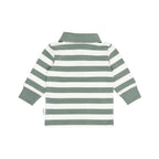 Dino Stripe Polo - Spruce + Almond
