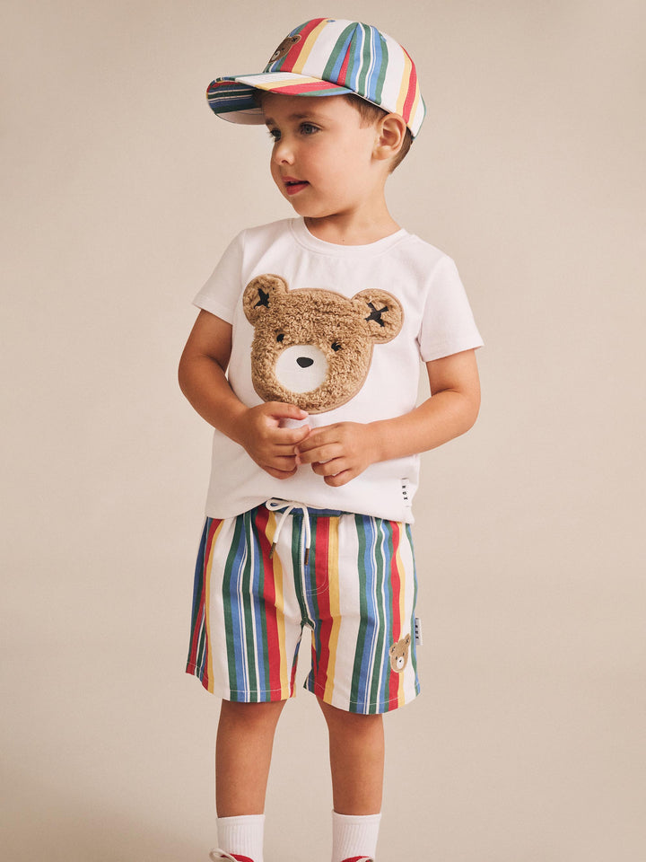Huxbaby Furry Huxbear Crisp White Tee