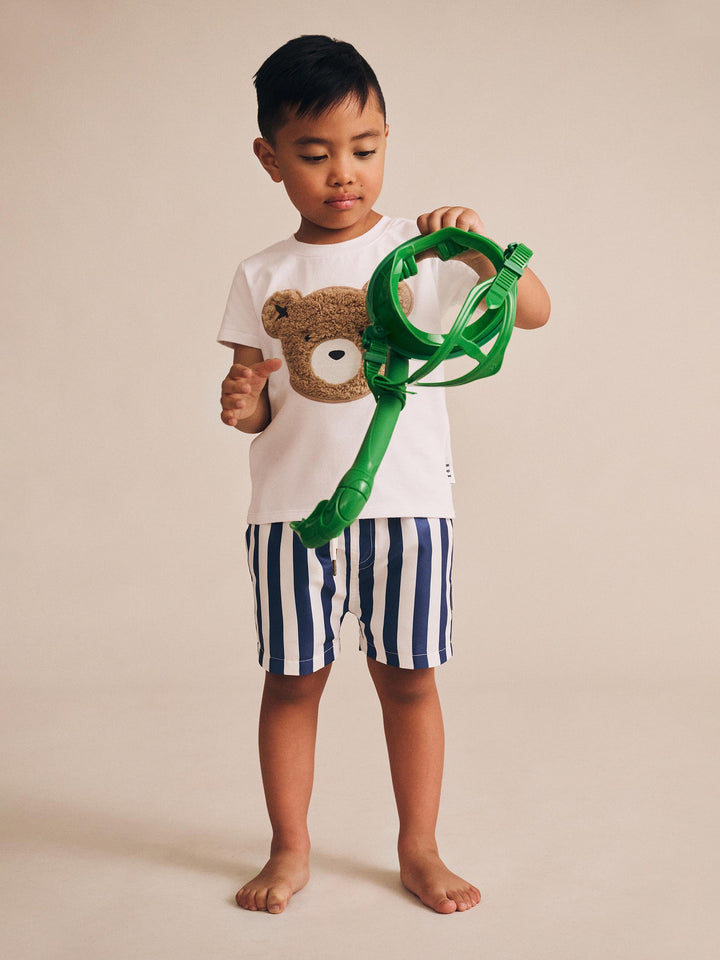 Huxbaby Furry Huxbear Crisp White Tee