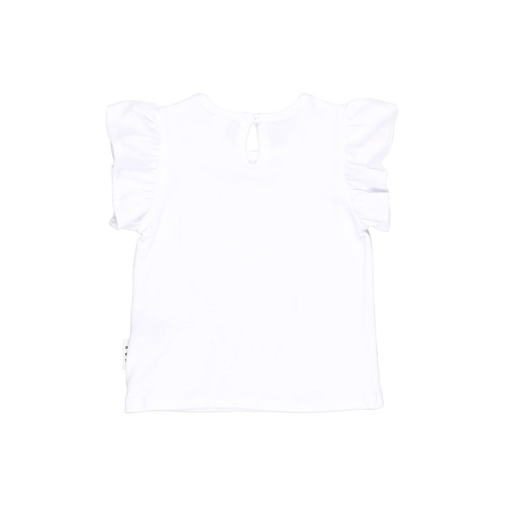 Huxbaby Mystic Unicorn Frill T-Shirt - White