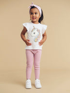 Mystic Unicorn Frill T-Shirt - White