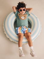 Huxbaby Furry Huxbear Green Tee