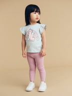 Enchanted Friends Frill T-Shirt - Blue Misty
