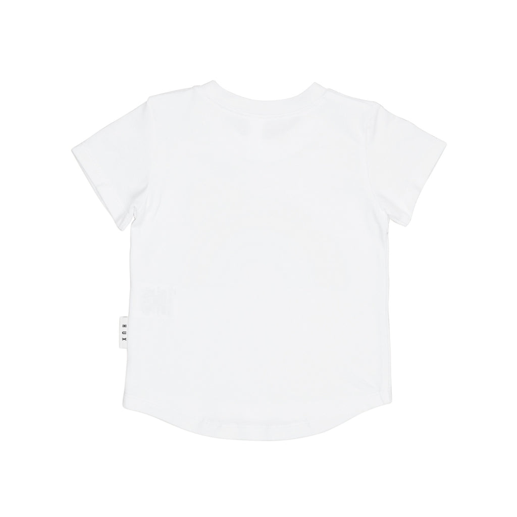 Huxbaby Furry Heart Bear T-Shirt - White