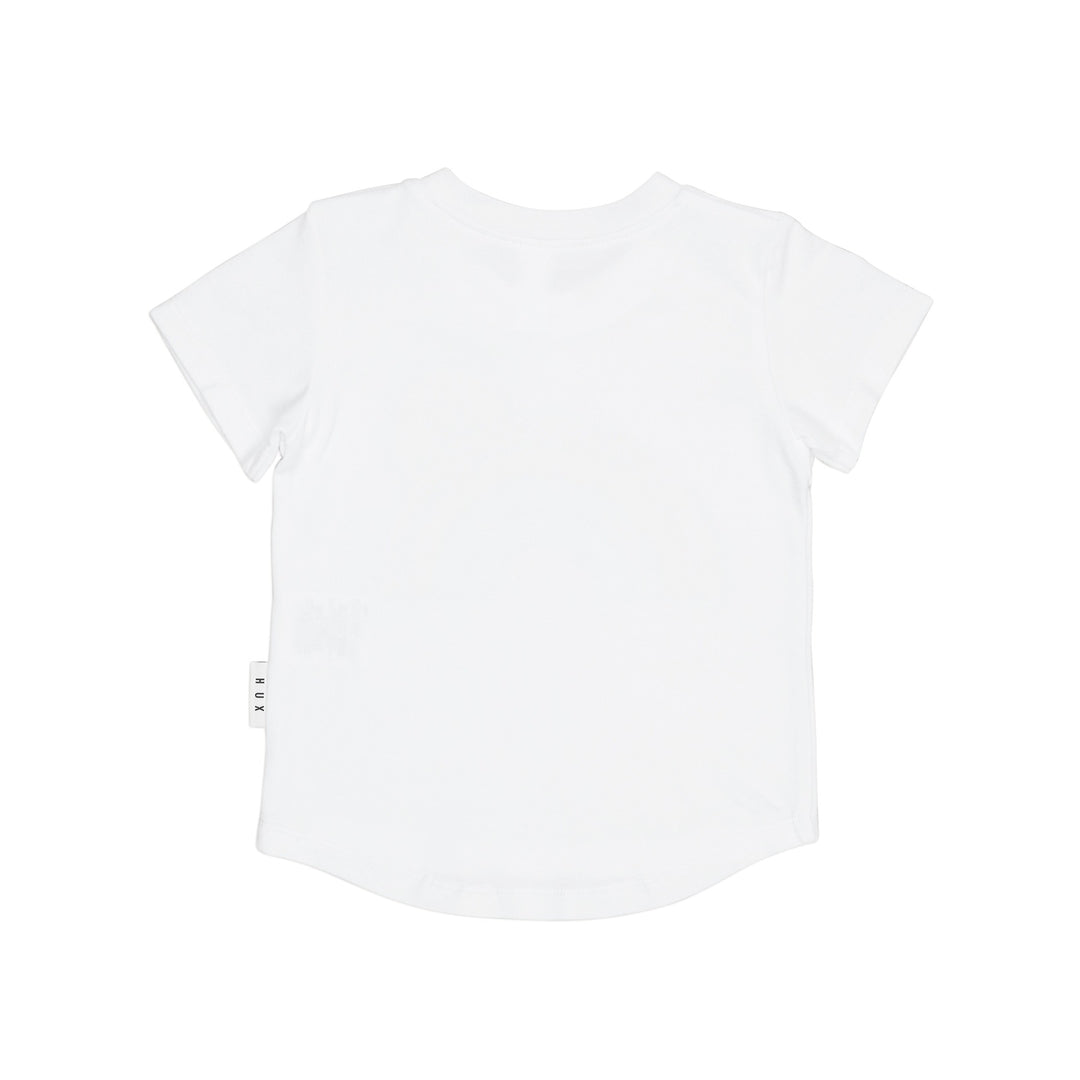 Huxbaby Furry Heart Bear T-Shirt - White