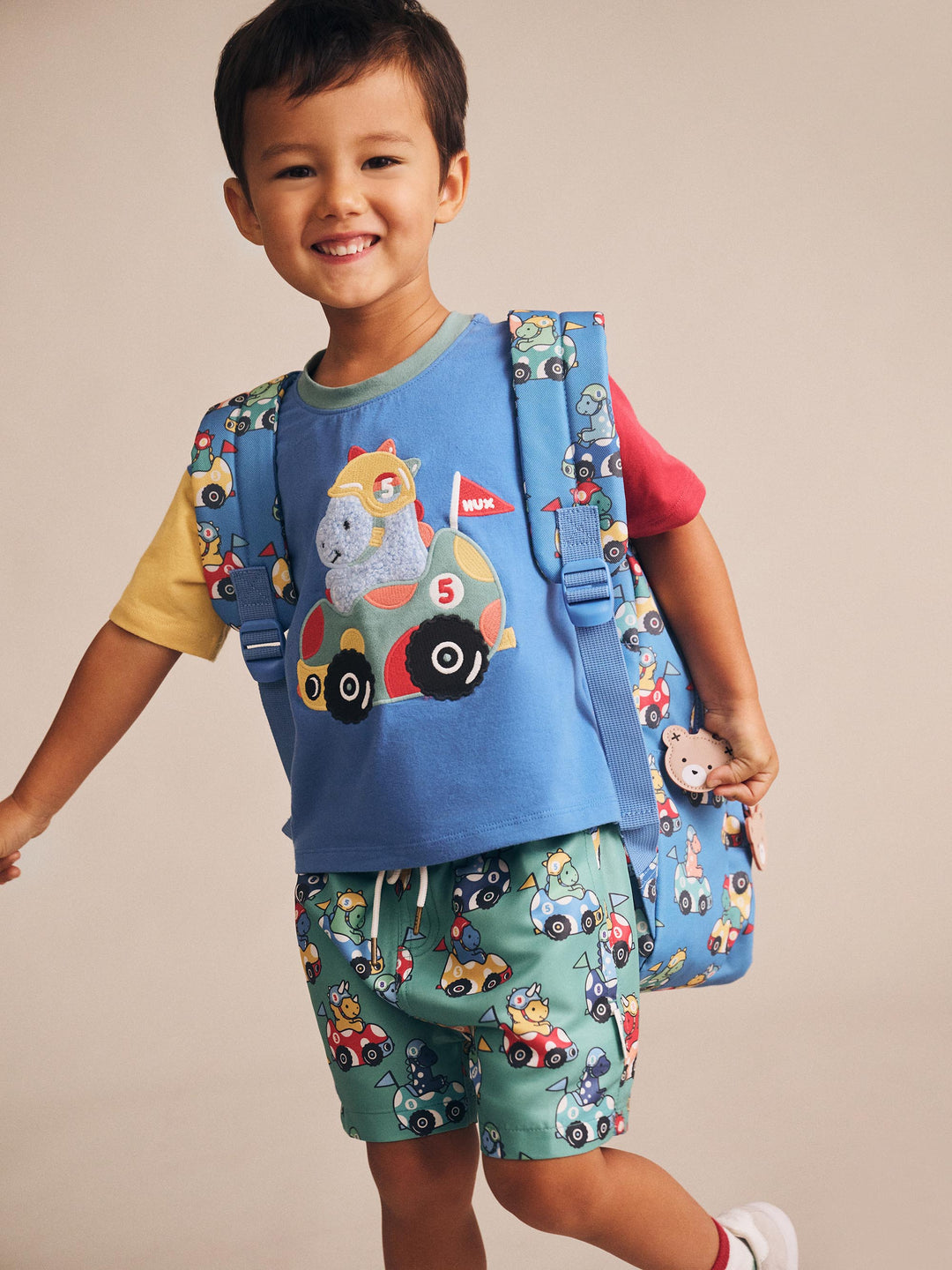 Huxbaby Racer Dino Boxy Tee