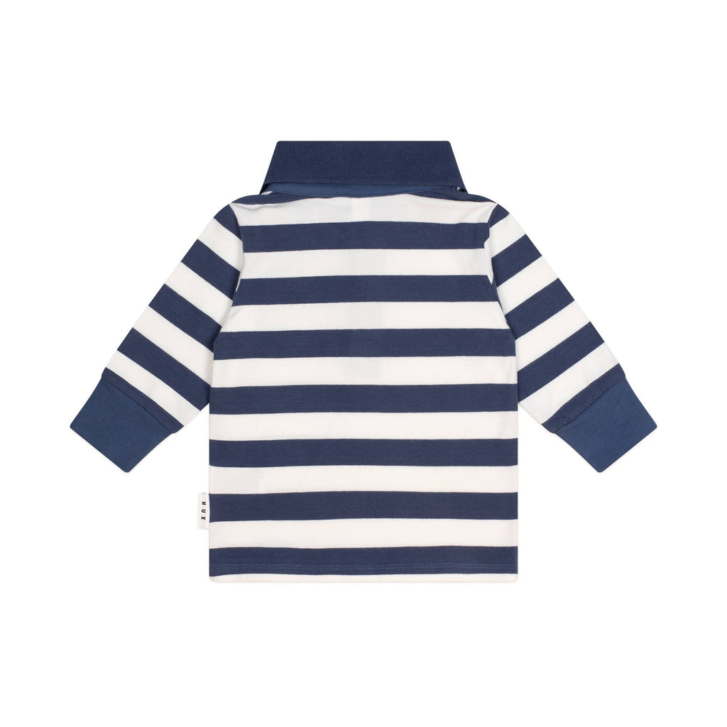 Huxbaby Stripe Polo Longsleeve Top