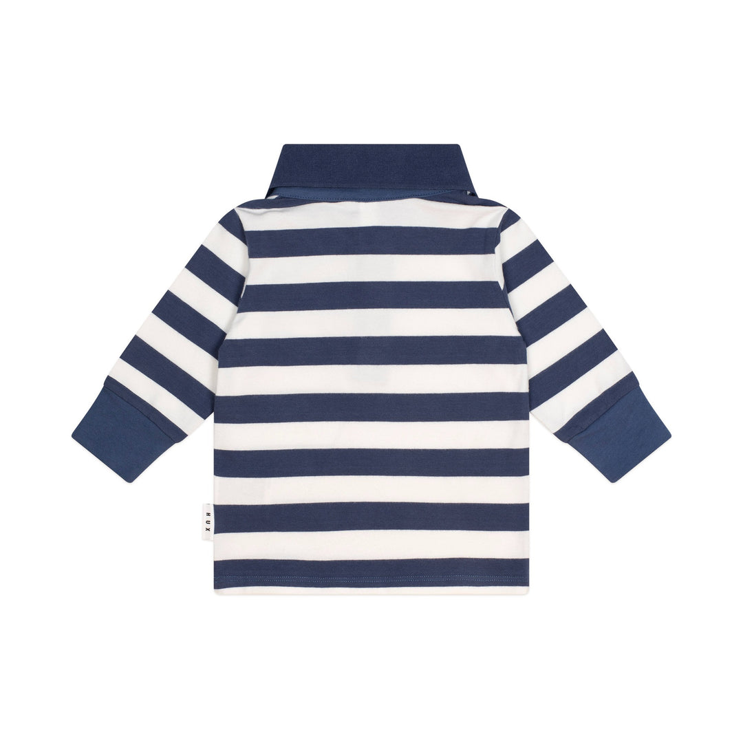 Huxbaby Stripe Polo Longsleeve Top