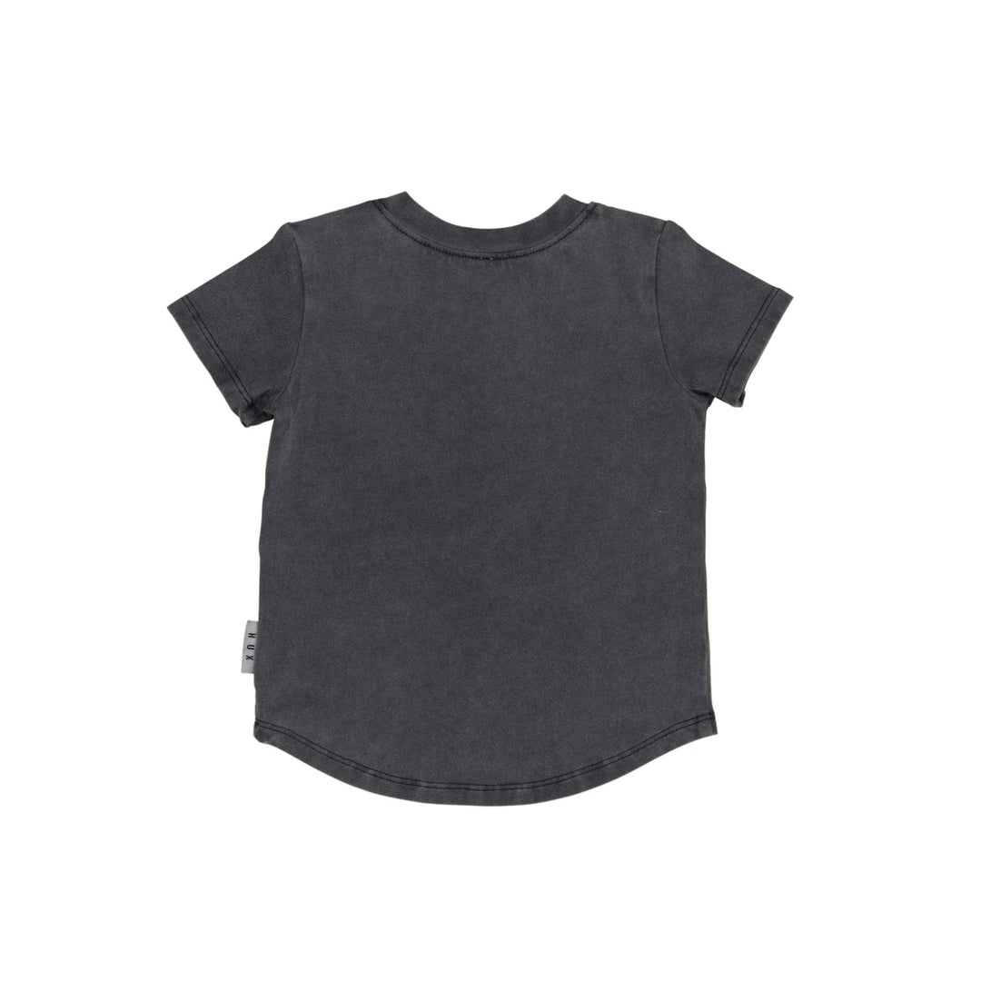 Huxbaby Dino Drums T-Shirt - Washed Black