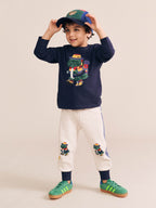 Camping Dino Drop Sleeve Top