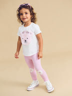 Daisy Furry Bear T-Shirt - White
