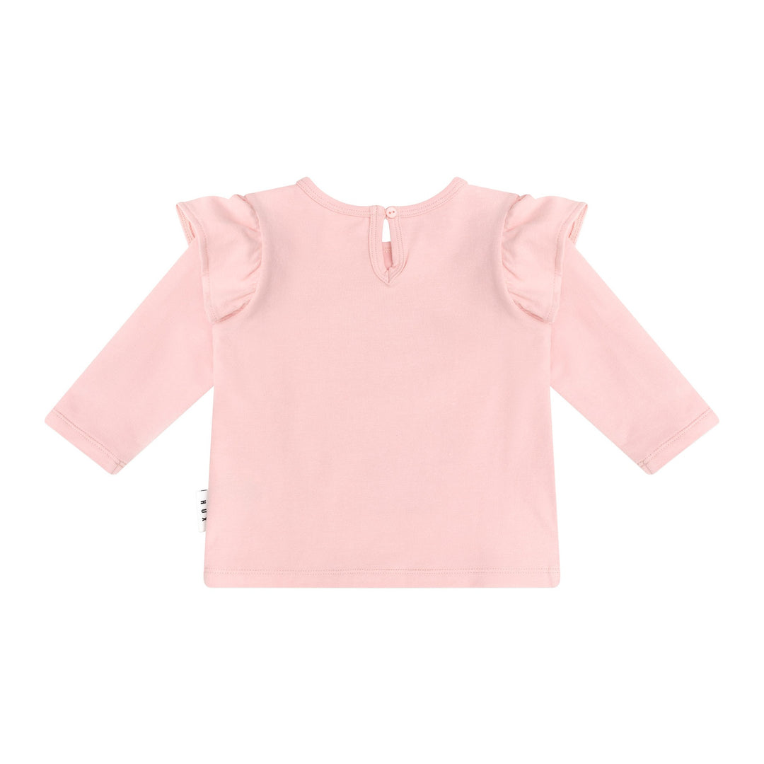 Huxbaby Cool Girl Frill Top - Candy